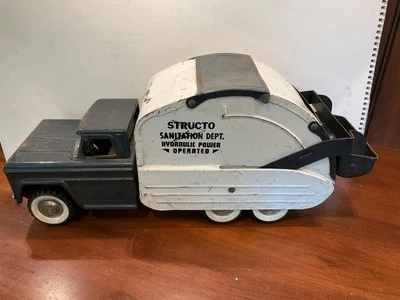 Camión de volteo de saneamiento hidráulico Structo vintage años 60 Foto 1 de 4
