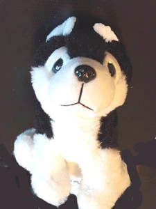 Small Blue Eyed Dog Soft Toy - Oakes Leisure - 12x20 cm - Good - Picture 1 of 3