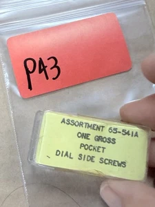 Taschen Zifferblatt Seitenschrauben vom Uhrmacher Lot P43 - Bild 1 von 2