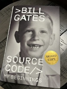 Source Code: My Beginnings SIGNED BOOK Bill Gates SHIPS TODAY. In Hand. - Picture 1 of 3