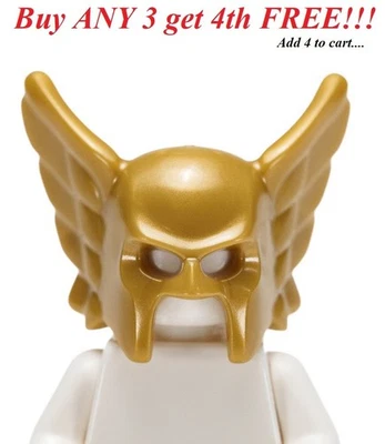 ☀️NEW LEGO Minifigure Minifig Headgear Head Cover Hat Hawkman Justice League  - Image 1 of 2