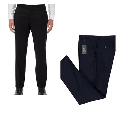 Armani Exchange Black Polyester Blend dress pants 44/30 New NWT - Image 1 of 4