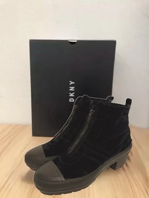 Donna Karan DKNY Moto Fall Autumn Rock Glam Girly Punk Hipster Combat Boots SZ 7 - Image 1 of 4
