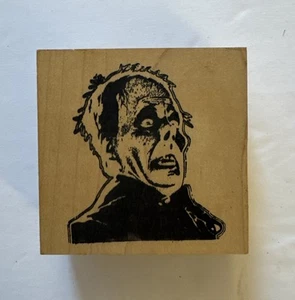 Lon Chaney Phantom der Oper. Holzstempel 2,5 Zoll Neu/unbenutzter Zustand - Bild 1 von 4