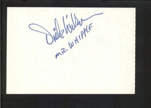 Tarjeta índice Dick Wilson - Autógrafo firmado 4x6 - Hechizado Twilight Zone Charmin - Imagen 1 de 2