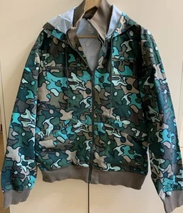 Adidas Vintage, Very Rare, Green Camo, Size L Mens Safety Jacket - Picture 1 of 7