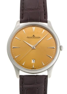 Jaeger LeCoultre Master Ultra Delgado Fecha Q1288430 Acero Esfera Champagne Cuero - Imagen 1 de 6