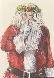 Odd Balls Vintage - Santa’s Secret - Christmas Folded Note Cards - 10 Pack - Picture 1 of 4