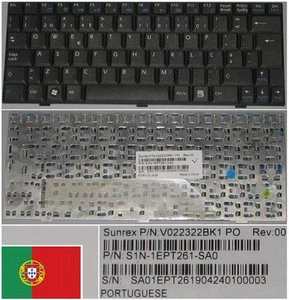 Teclado Qwerty Po Portugués Msi Wind U100 U110 V022322Bk1 S1N-1Ept261-Sa0 Negro - Imagen 1 de 1