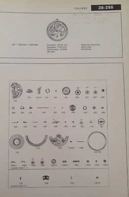Patek Philippe Cal 28-255 Vacheron K1120 Audemars Piguet 2120 Movement Parts - Image 1 of 2