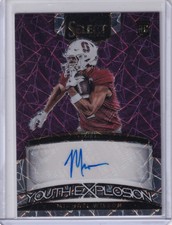 Michael Wilson 2023 Panini Select Draft Picks Purple Laser Prizm Rc Auto (44/89)