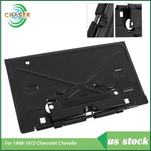 License Plate Bracket For Chevrolet Chevelle 1968-1972 With Hinge Plus Hardware - Picture 1 of 10