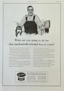 Trattore Ford 1943 sistema Ferguson annuncio d'epoca estratto meccanicamente ragazzo tuo - Foto 1 di 1