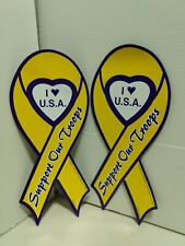 Support Our Troops Car Magnets Set of 2