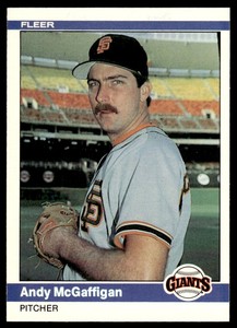 1984 Fleer Andy McGaffigan San Francisco Giants #382