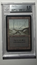 MTG ALPHA EDITION SWAMP (A) 1X  LAND - BGS 8.5 NM/MT GRADED MAGIC - MTG