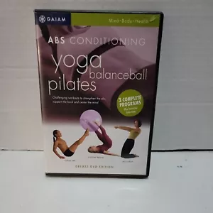 Abs Conditioning - Yoga, Balanceball and Pilates DVD (2008) Rodney Yee cert E - Foto 1 di 2