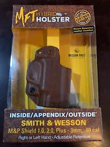 MFT HYBRID HOLSTER inside/appendix/outside right/left Smith & Wesson M&P Shield - Picture 1 of 3