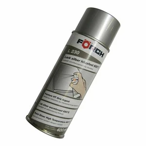 400ml FÖRCH SILBER AUSPUFFLACK THERMOLACK HITZEFEST 650°C DOSE SPRAY - Bild 1 von 1