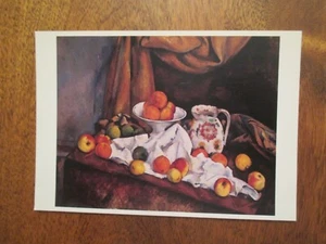 Arte Postal Paul Cezanne Compotier Jarra Fruta Tamaño Continental - Imagen 1 de 2