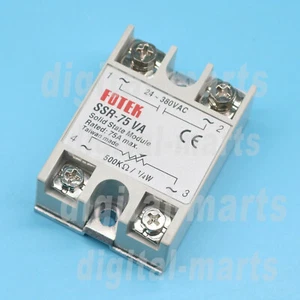 One For FOTEK New SSR-75VA Solid state relay Free Shipping - Picture 1 of 5