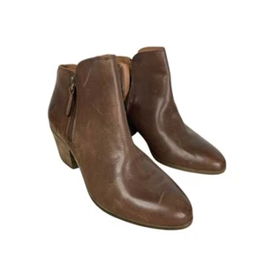 Frye Judith Zip Bootie Brown 6.5 - Imagen 1 de 7