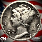 1916 P Mercury Dime Q8724