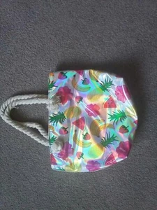 Banane Ananas Wassermelone Blume glänzend Tasche Spaß Hipster cool - Bild 1 von 4