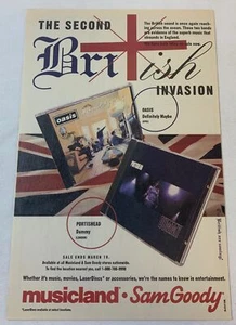 1995 Anzeigenseite ~ Second British Invasion ~ OASIS Definitely Maybe, PORTISHEAD Dummy - Bild 1 von 1