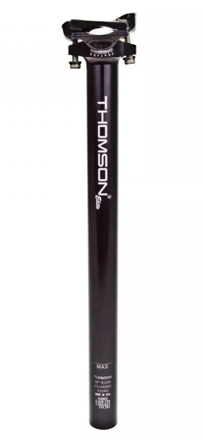 Велосипедный подседельный штырь Thomson Elite с нулевым смещением 25,4 x 330 мм черный - Изображение 1 из 1