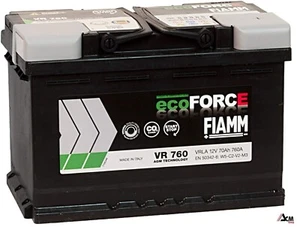 BATTERIA AUTO FIAMM VR760 ecoFORCE AGM START&STOP 70Ah 760A 278x175x190 - Imagen 1 de 3