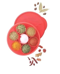 Tupperware Spice It Container 7cups+Spoon (Red), 65 Ounce, Plastic USA SELLER - Picture 1 of 4