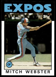 1986 Topps #629 Mitch Webster - Picture 1 of 3