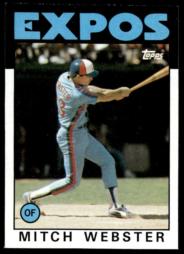 1986 Topps #629 Mitch Webster - Image 1 of 3