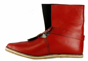 Medieval Viking Leather Shoes For Armor Reenactment And Theater Larp SCA Combat - Picture 1 of 4