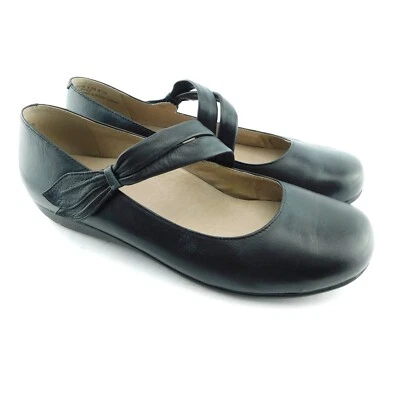 ABEO Talia Size 9.5 AA Narrow Black Mary Jane Flats Shoes - Image 1 of 4