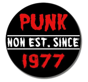 PUNK 1977 Punk Button Pin NEU 2,5cm Punkrock Oi! Buttons Pins Ramones Slime ZK  - Picture 1 of 2