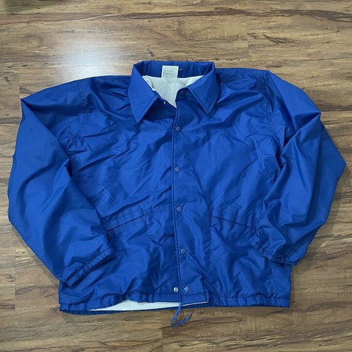 Giacca Coach Vintage Anni '90 Uomo Large Blu Scatto Rilassata Hanna Alumni