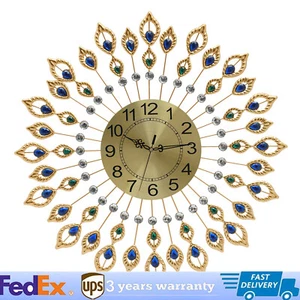 26.4'' Modern 3D Large Wall Clock Metal Watch Art Design Home Living Room Decor - Picture 1 of 13