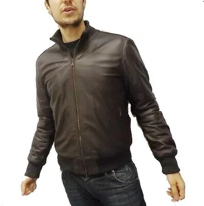 GIACCA ARTIGIANALE UOMO, MOD: GIUBBINO IN PELLE - SUD-MARRONE - Picture 1 of 4