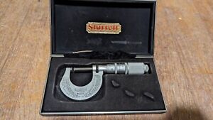 Starrett No. 221 Precision Micrometer Tool With Box