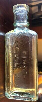 Rare Antique FINK'S MAGIC OIL Bottle Good Condition 5.5  Inches Tall • 9.99$