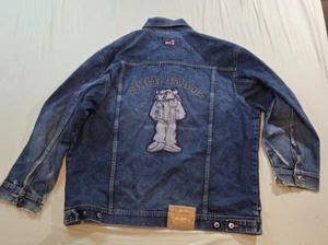 Chaqueta de mezclilla de colección Y2K 2000s Phat Farm Bull adulto 2XL azul hip hop para hombre envejecida - Imagen 1 de 17