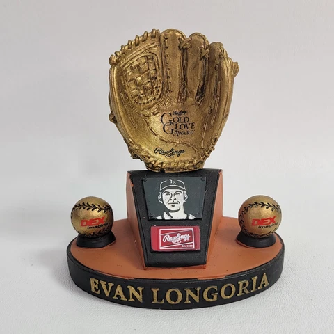 Evan Longoria Tampa Bay Rays 2010 Rawlings Gold Glove Award Replica Award Cover