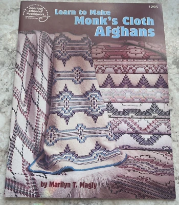 Learn To Make Monk's Cloth Afghans by Marilyn Magly, #1295, 10 Projects - Image 1 of 4