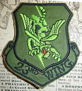 Patch - USAF - 23rd Tactical Fighter Wing - Semi-Subdued - Vietnam War - 1878 - Picture 1 of 2