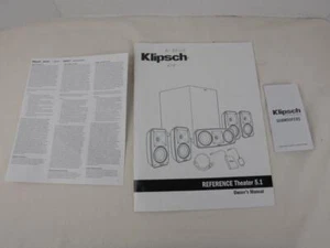 Klipsch REFERENCE Theater 5.1 Lautsprecher Subwoofer Bedienungsanleitung - Bild 1 von 9