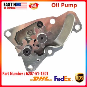 Engine Oil Pump For Komatsu S4D95L-1 PC100-5 PC120-5 Excavator 6207-51-1201 21mm - Picture 1 of 6