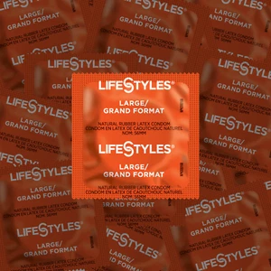 LifeStyles Kyng condoms * Large Grand Format Wider XL Magnum King size * 56mm - Picture 1 of 8
