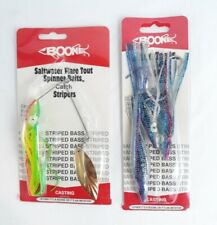 Boone Lot 2 Saltwater Flare Touts Spinner Striper Bait 5"